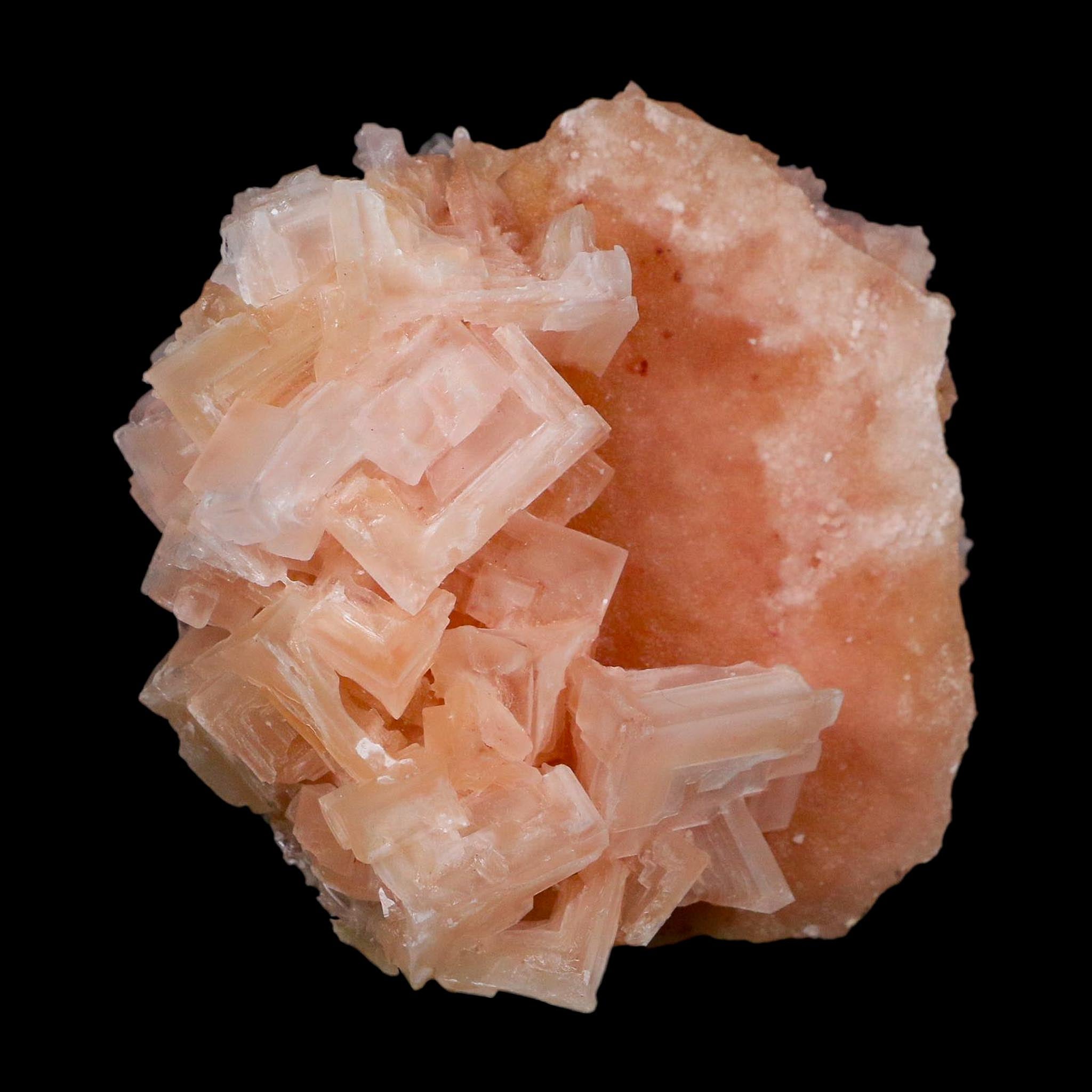 3.3" Quality Deep Pink Halite Salt Crystals Cluster Mineral Trona, CA Searles Lake