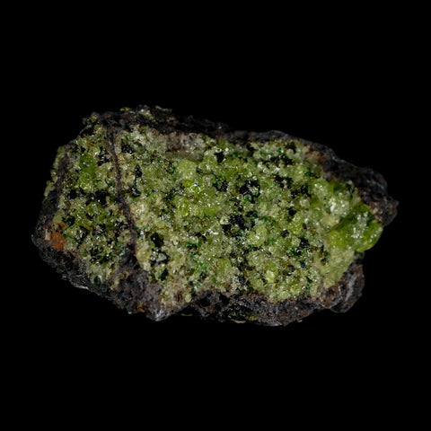 2.7" Emerald Peridot Crystals, Chrome Diopside And Spinel On Volcanic Rock Gila, AZ - Fossil Age Minerals