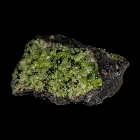 2.7" Emerald Peridot Crystals, Chrome Diopside And Spinel On Volcanic Rock Gila, AZ - Fossil Age Minerals