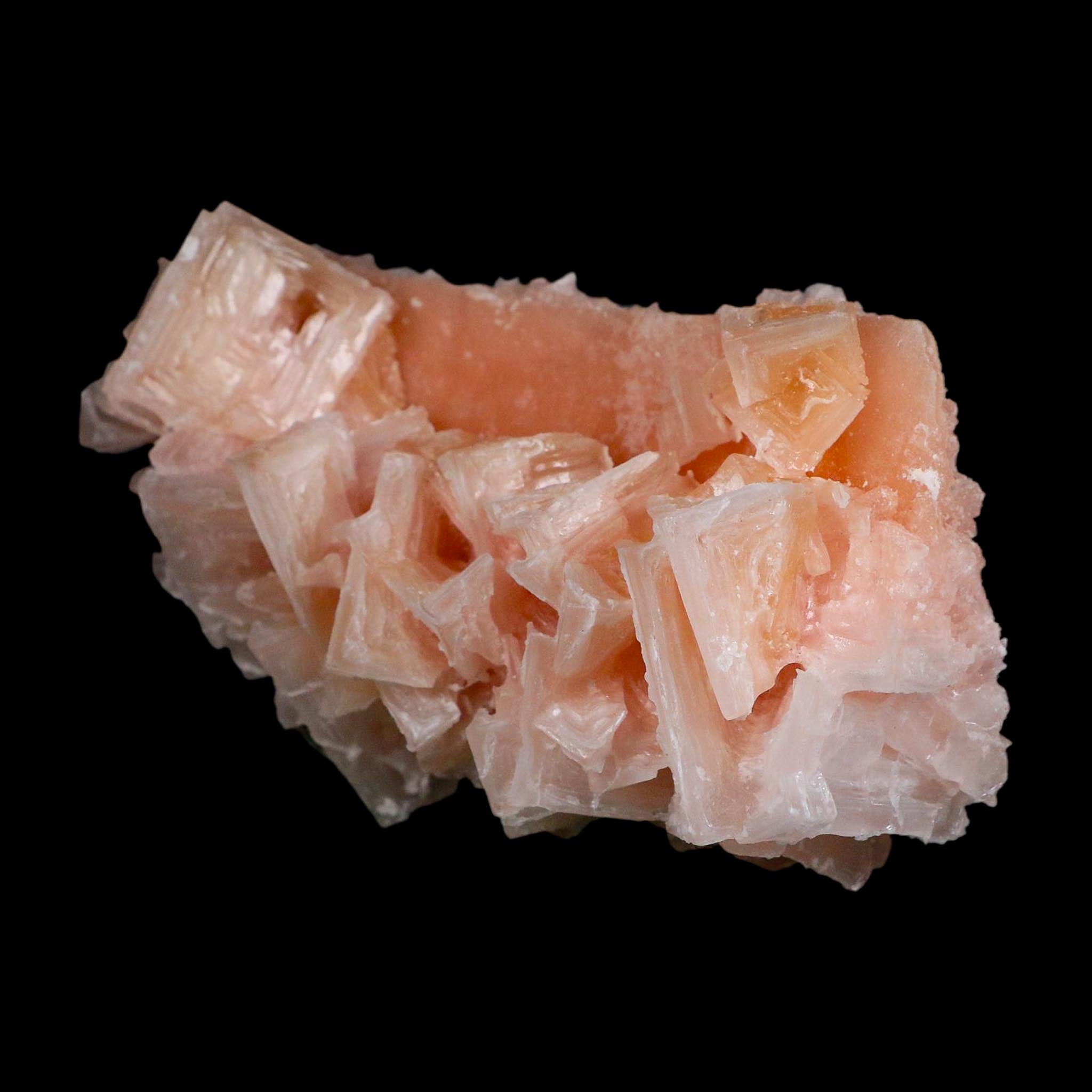4.4" Quality Deep Pink Halite Salt Crystals Cluster Mineral Trona, CA Searles Lake