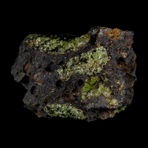 2.9" Emerald Peridot Crystals, Chrome Diopside And Spinel On Volcanic Rock Gila, AZ - Fossil Age Minerals