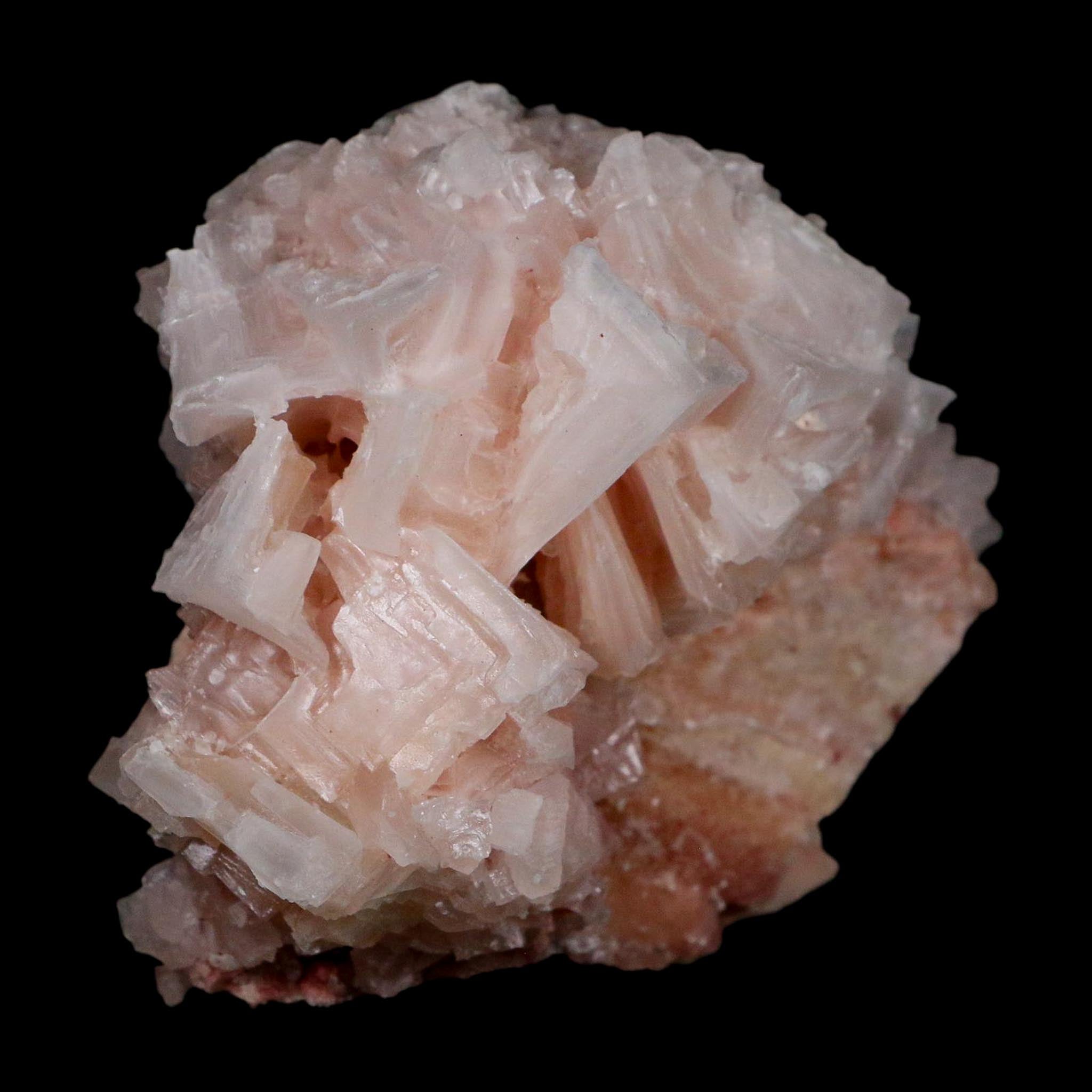 3.5" Quality Deep Pink Halite Salt Crystals Cluster Mineral Trona, CA Searles Lake