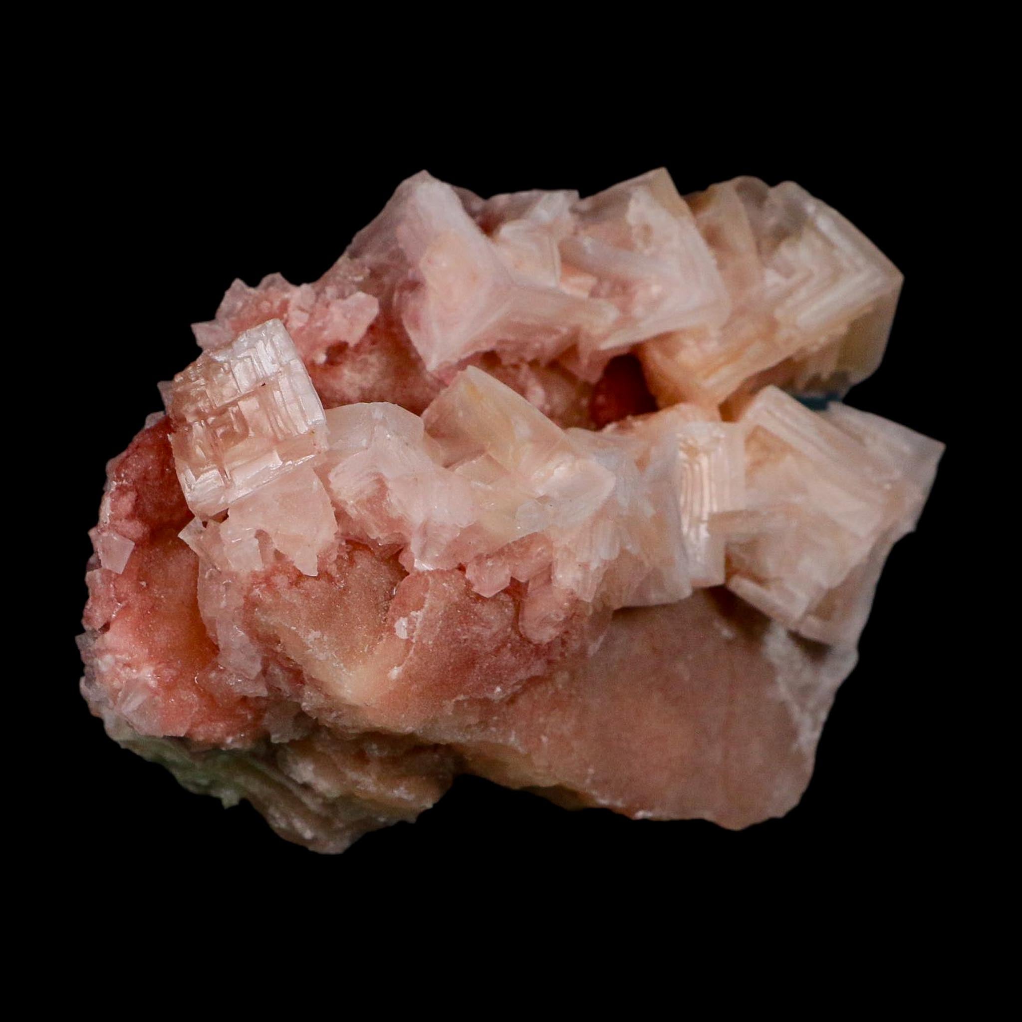 4.3" Quality Deep Pink Halite Salt Crystals Cluster Mineral Trona, CA Searles Lake