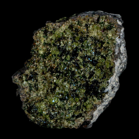2.6" Emerald Peridot Crystals, Chrome Diopside And Spinel On Volcanic Rock Gila, AZ - Fossil Age Minerals