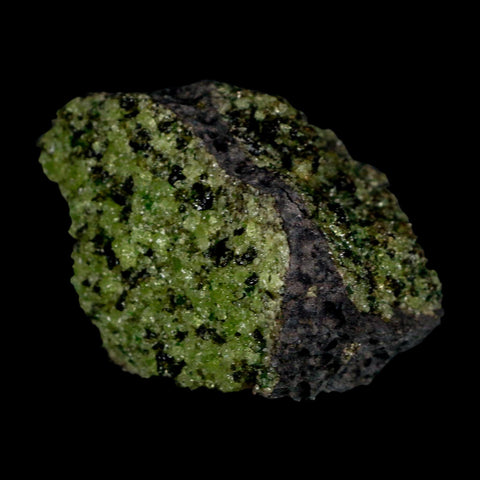 2.8" Emerald Peridot Crystals, Chrome Diopside And Spinel On Volcanic Rock Gila, AZ - Fossil Age Minerals