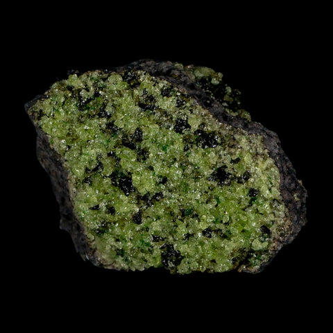 2.8" Emerald Peridot Crystals, Chrome Diopside And Spinel On Volcanic Rock Gila, AZ - Fossil Age Minerals