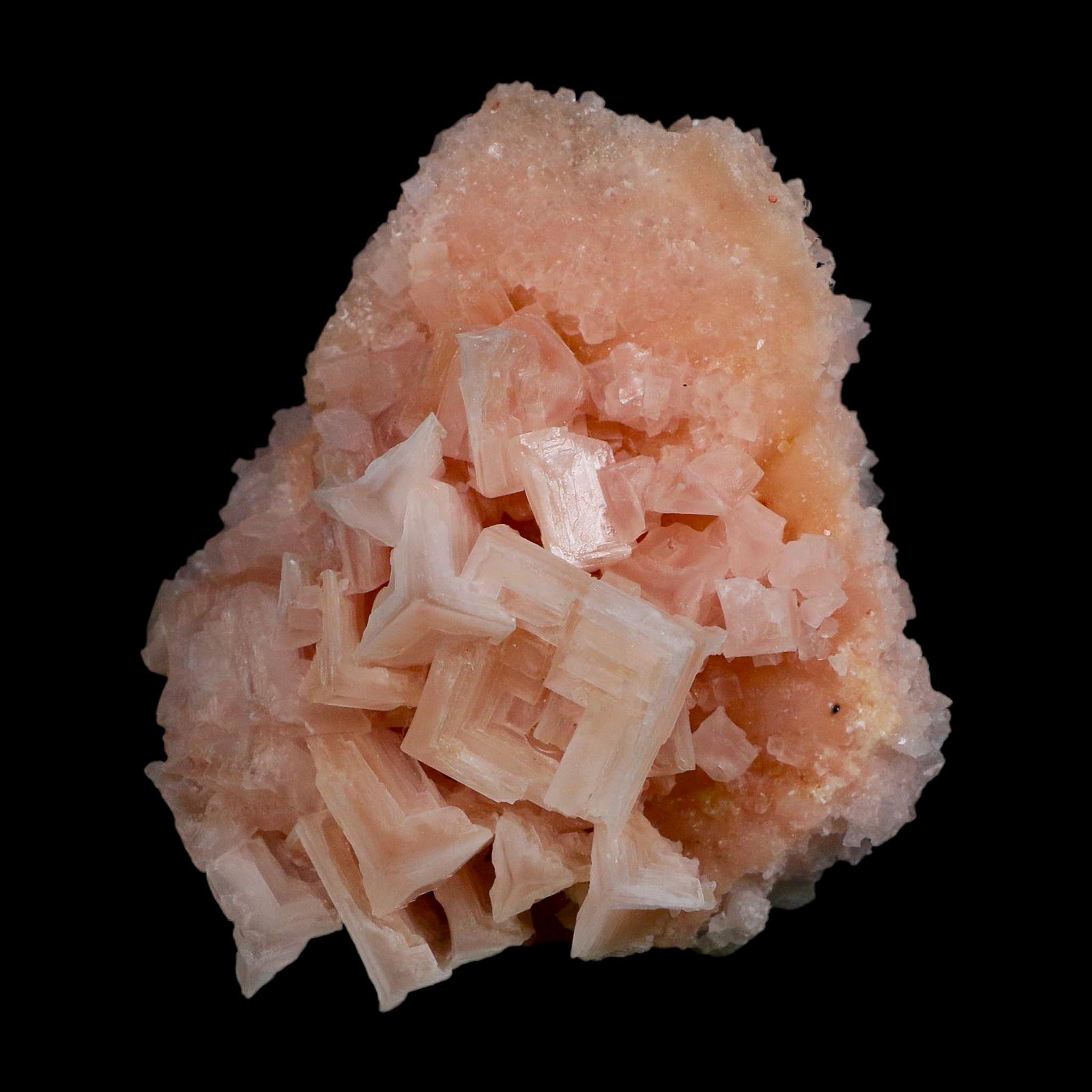 3.6" Quality Deep Pink Halite Salt Crystals Cluster Mineral Trona, CA Searles Lake