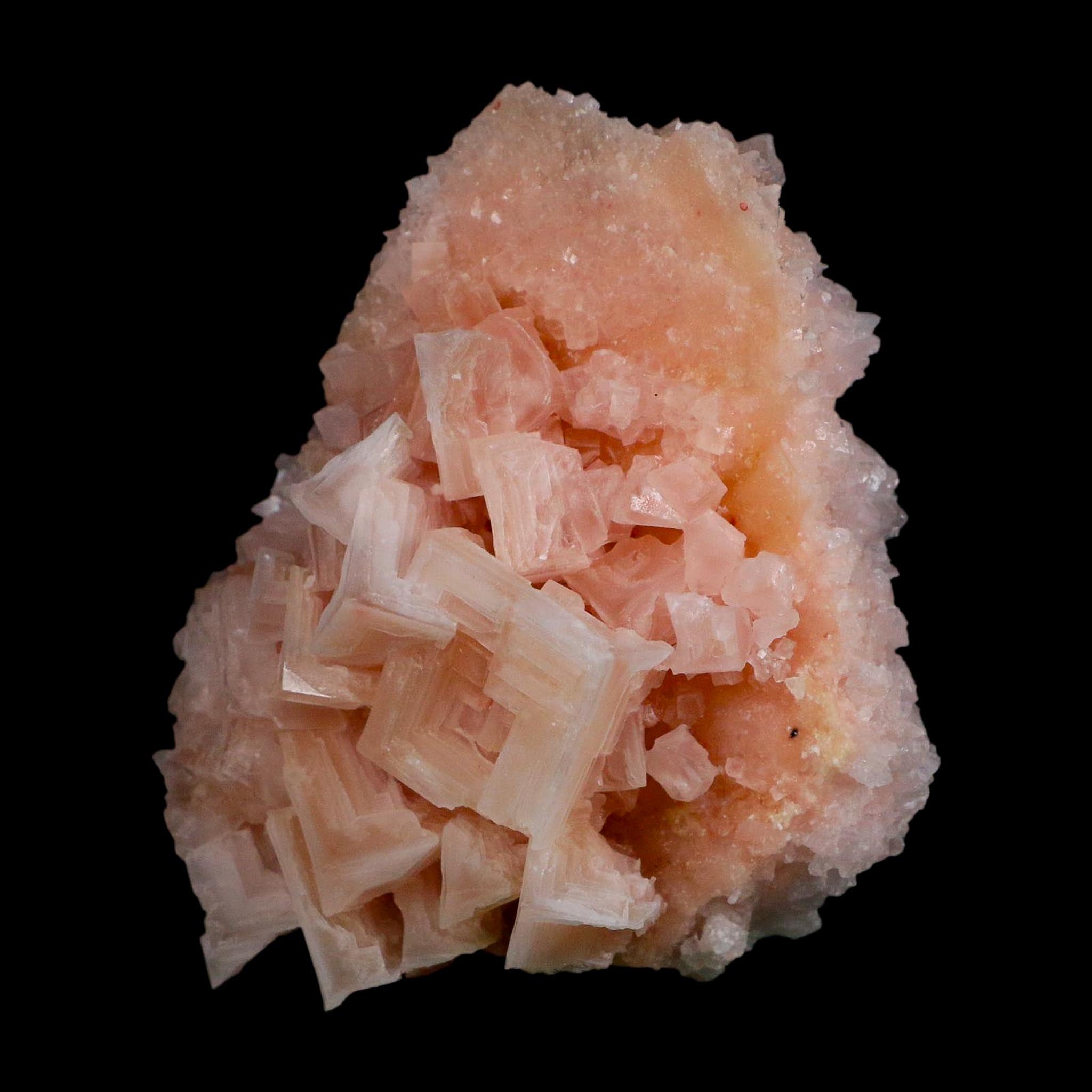3.6" Quality Deep Pink Halite Salt Crystals Cluster Mineral Trona, CA Searles Lake