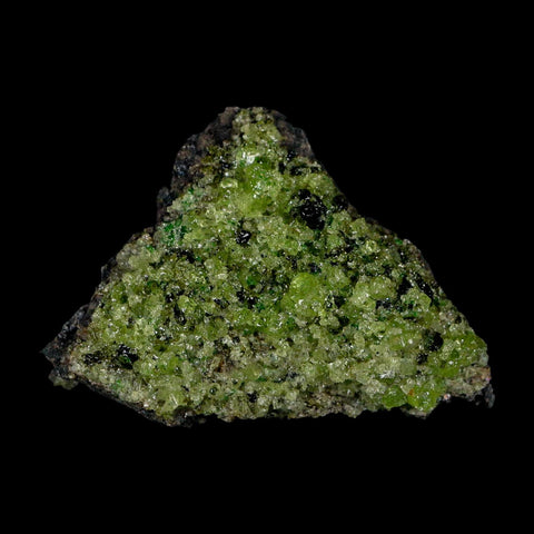 2.5" Emerald Peridot Crystals, Chrome Diopside And Spinel On Volcanic Rock Gila, AZ - Fossil Age Minerals