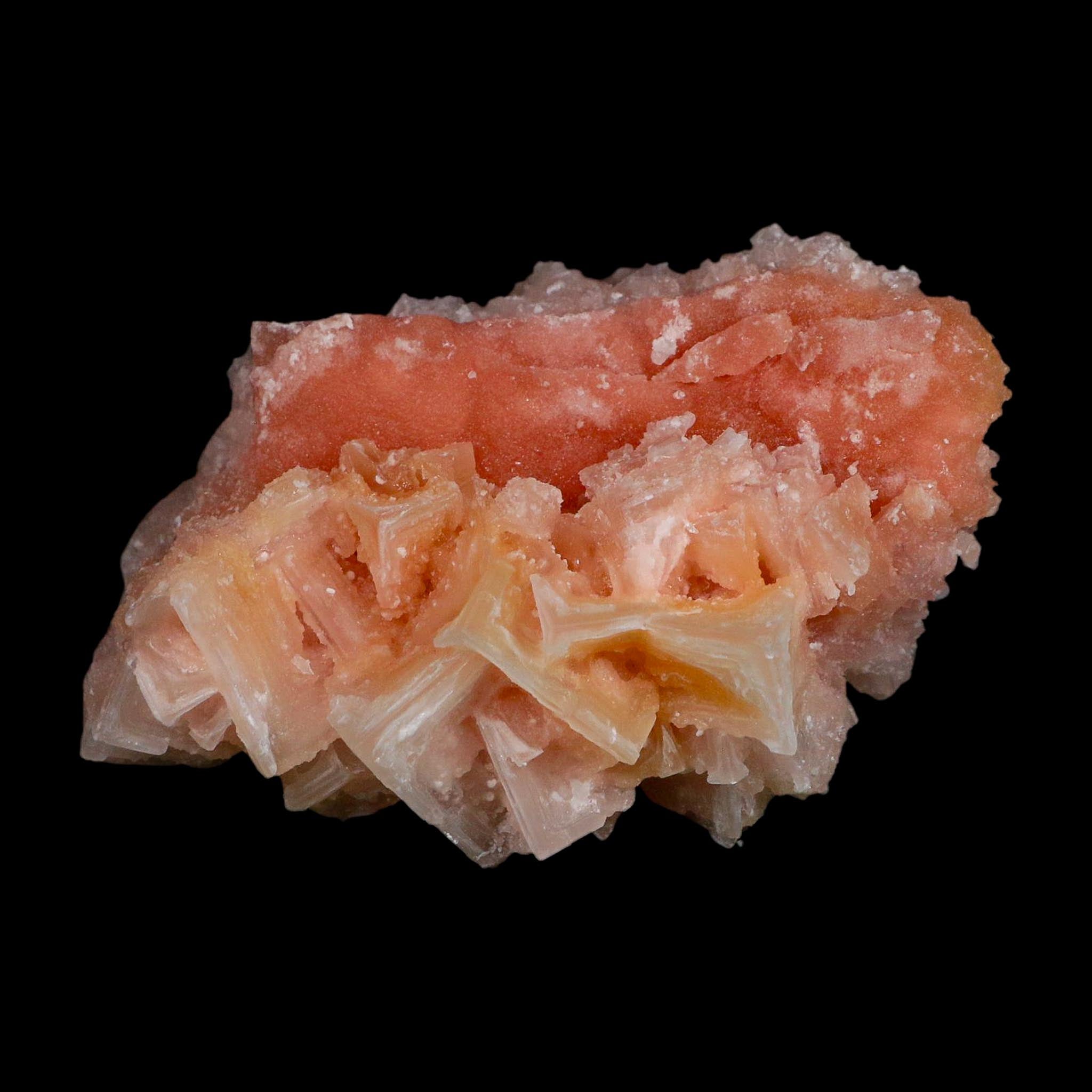 4" Quality Deep Pink Halite Salt Crystals Cluster Mineral Trona, CA Searles Lake