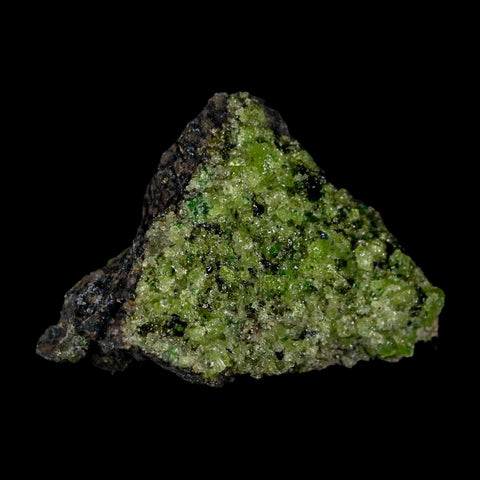 2.5" Emerald Peridot Crystals, Chrome Diopside And Spinel On Volcanic Rock Gila, AZ - Fossil Age Minerals