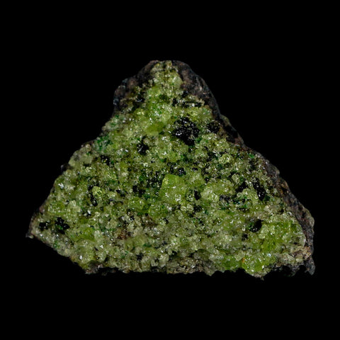 2.5" Emerald Peridot Crystals, Chrome Diopside And Spinel On Volcanic Rock Gila, AZ - Fossil Age Minerals