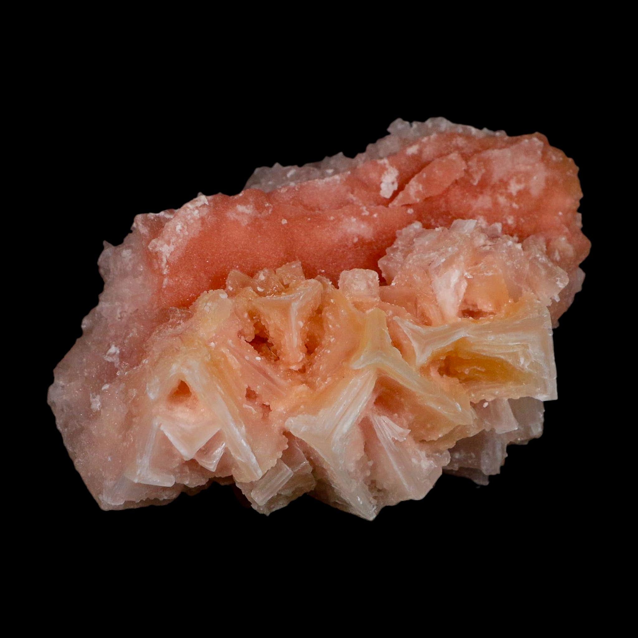 4" Quality Deep Pink Halite Salt Crystals Cluster Mineral Trona, CA Searles Lake