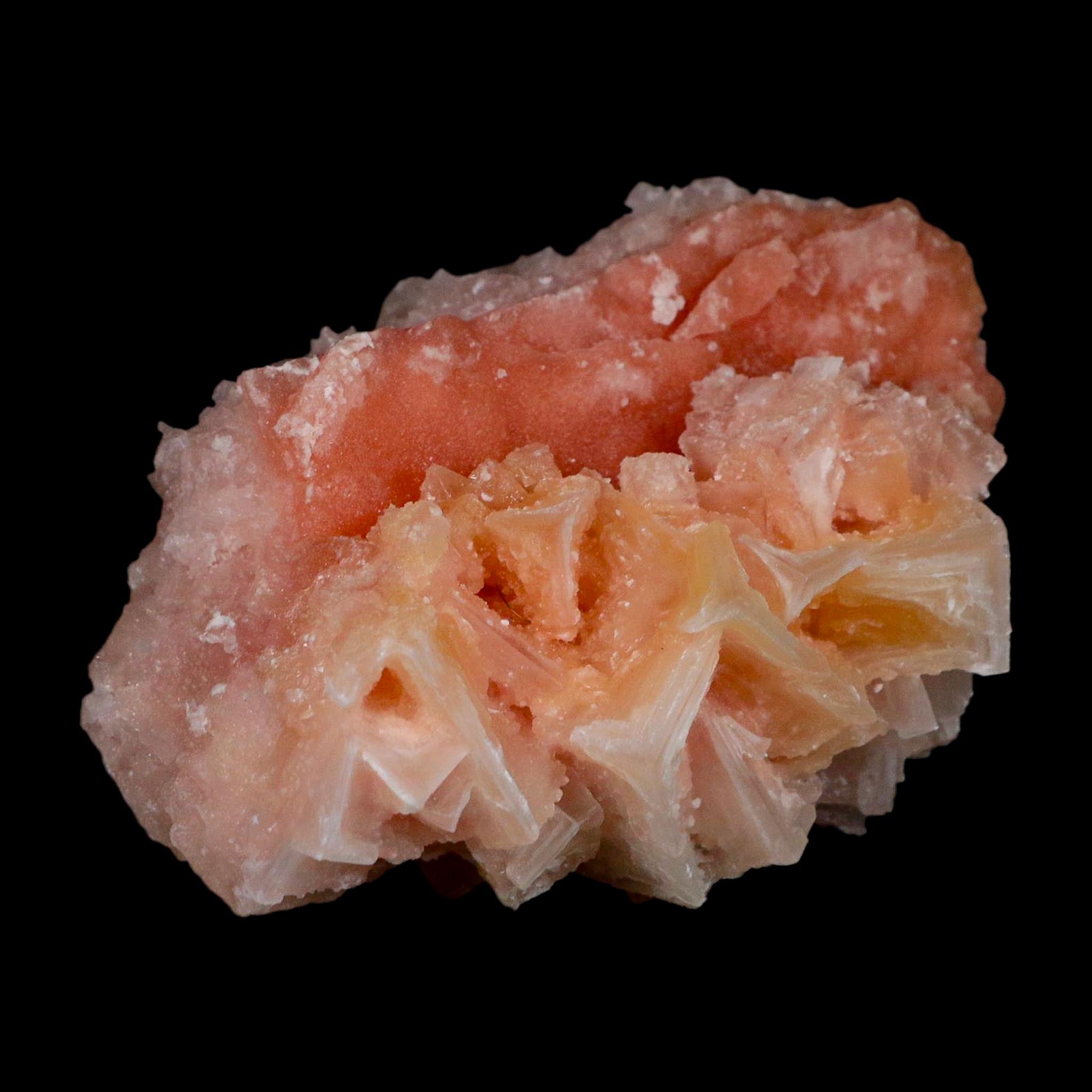 4" Quality Deep Pink Halite Salt Crystals Cluster Mineral Trona, CA Searles Lake