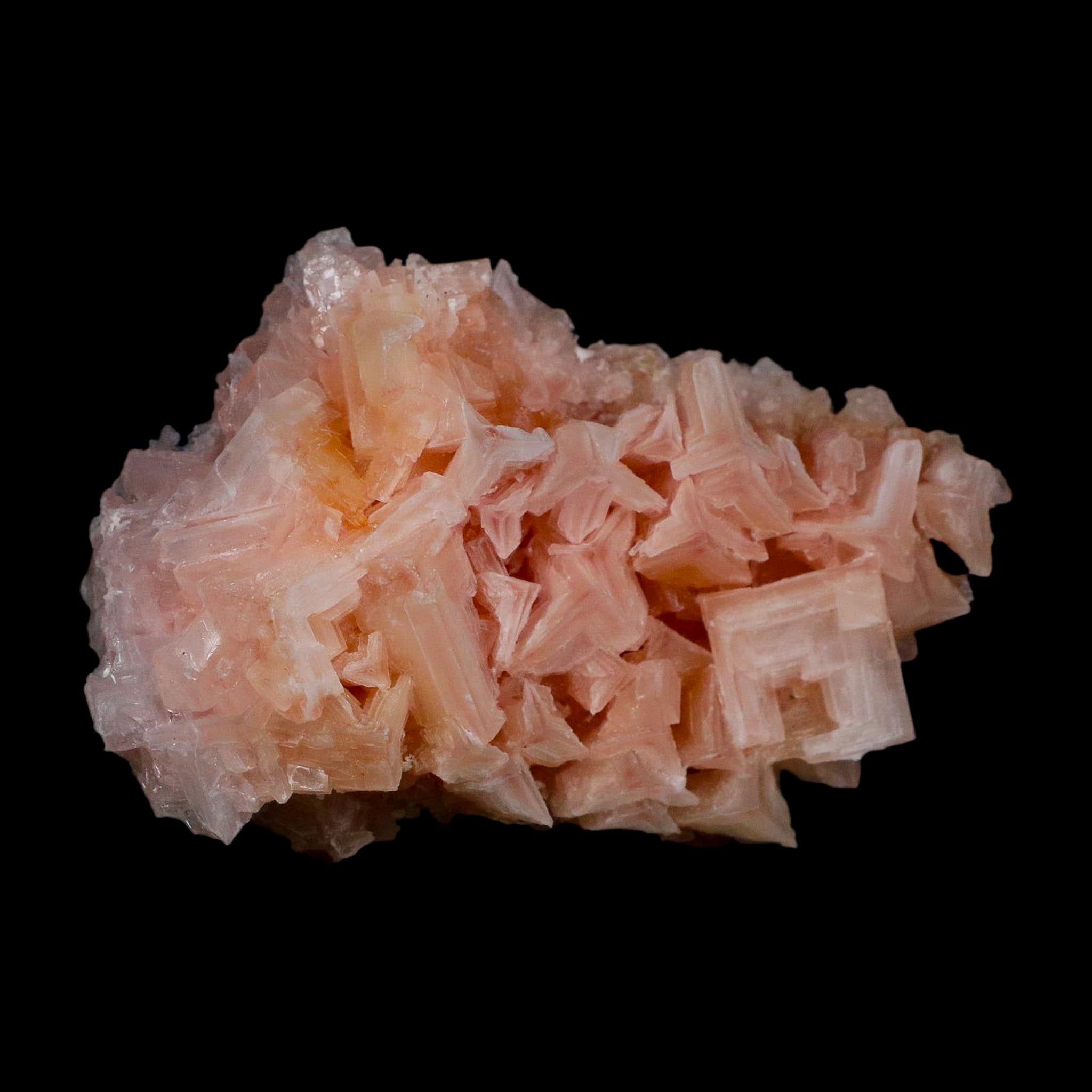 4.3" Quality Deep Pink Halite Salt Crystals Cluster Mineral Trona, CA Searles Lake