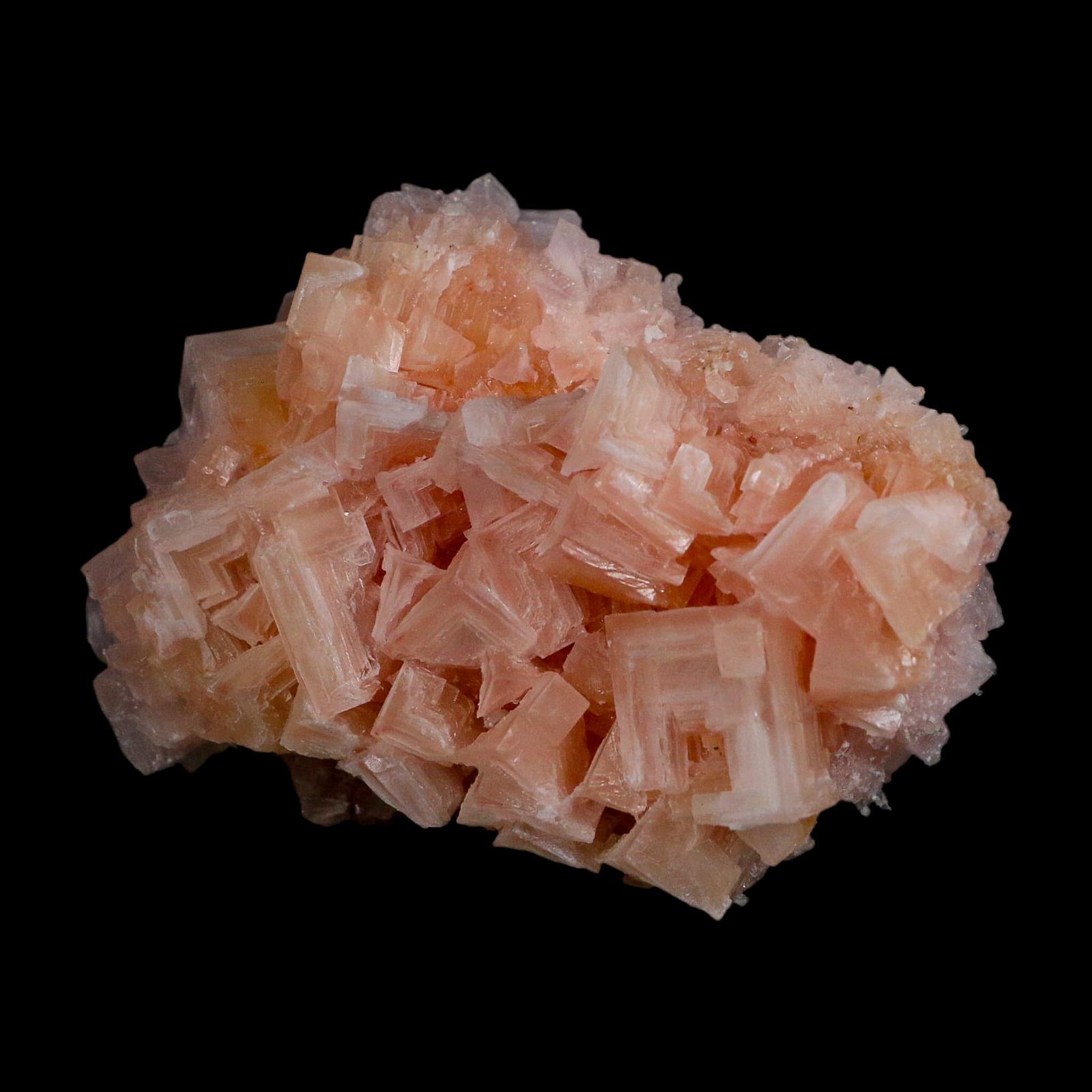 4.3" Quality Deep Pink Halite Salt Crystals Cluster Mineral Trona, CA Searles Lake
