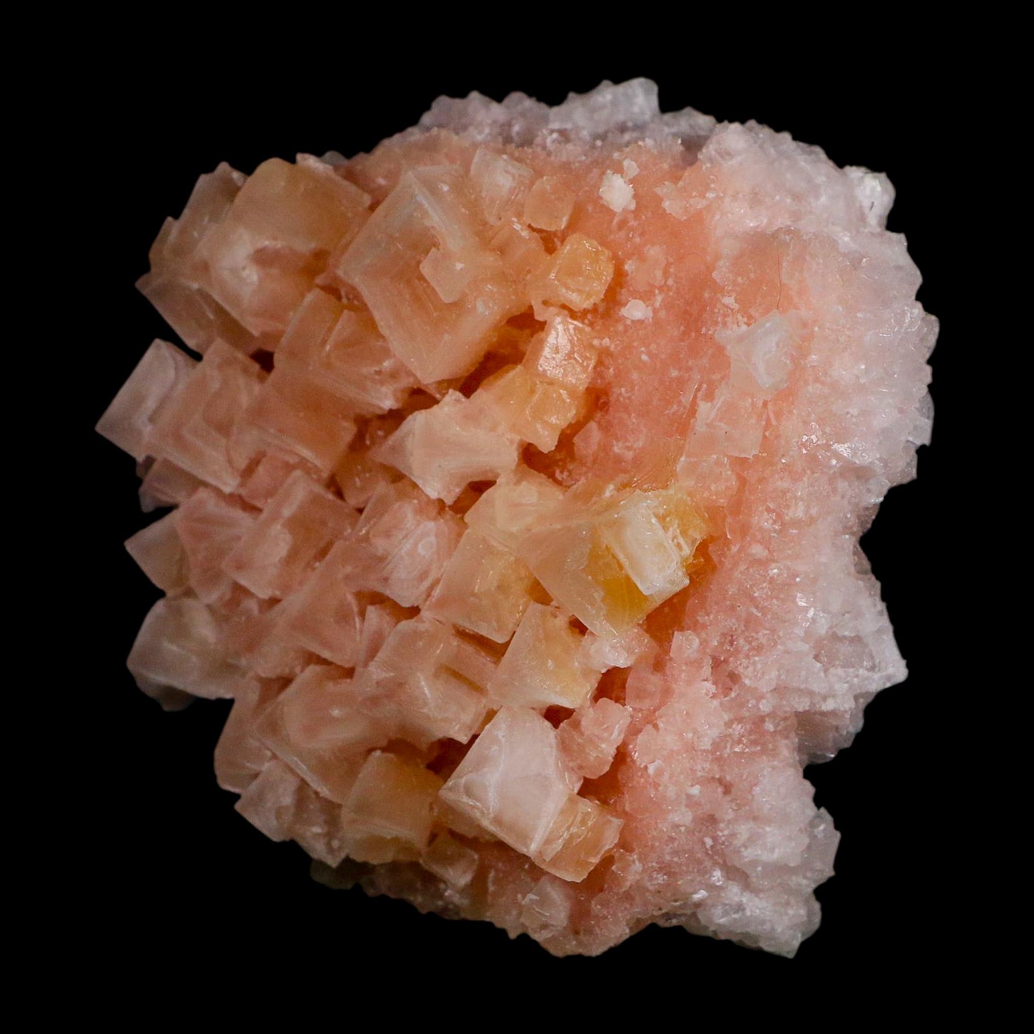 3.7" Quality Deep Pink Halite Salt Crystals Cluster Mineral Trona, CA Searles Lake