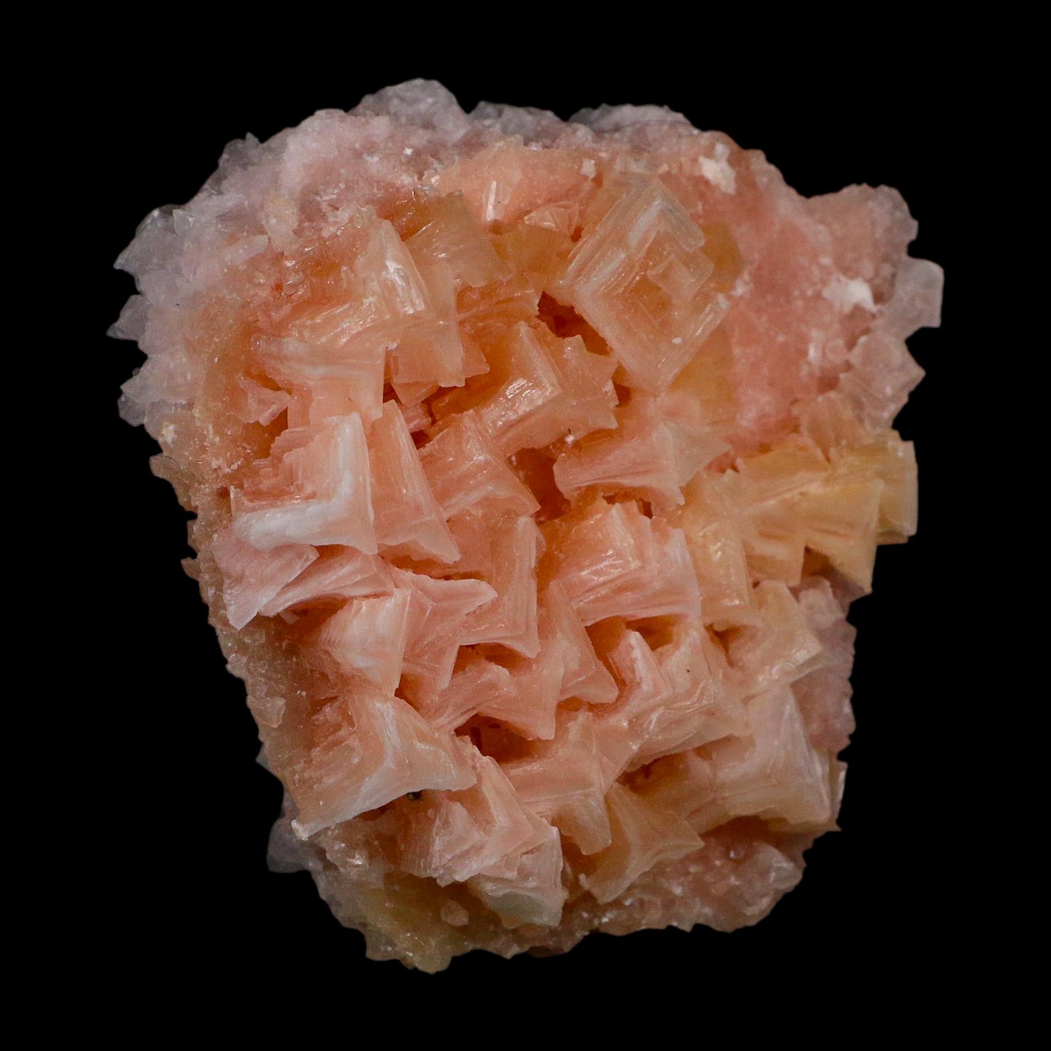 3.7" Quality Deep Pink Halite Salt Crystals Cluster Mineral Trona, CA Searles Lake