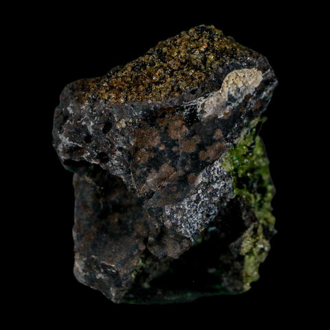 2.5" Emerald Peridot Crystals, Chrome Diopside And Spinel On Volcanic Rock Gila, AZ - Fossil Age Minerals