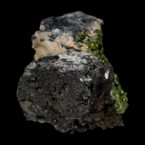 2.4" Emerald Peridot Crystals, Chrome Diopside And Spinel On Volcanic Rock Gila, AZ - Fossil Age Minerals
