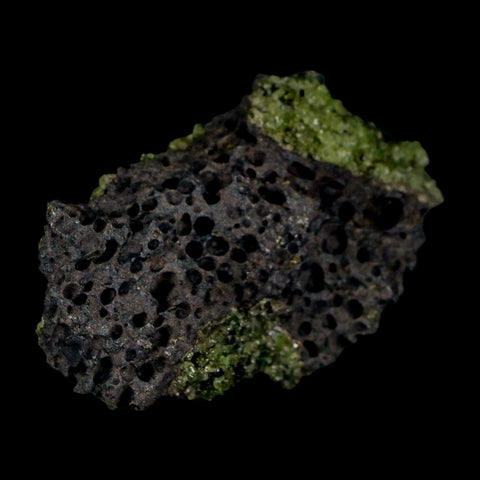 3.1" Emerald Peridot Crystals, Chrome Diopside And Spinel On Volcanic Rock Gila, AZ - Fossil Age Minerals