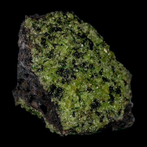 2.6" Emerald Peridot Crystals, Chrome Diopside And Spinel On Volcanic Rock Gila, AZ - Fossil Age Minerals