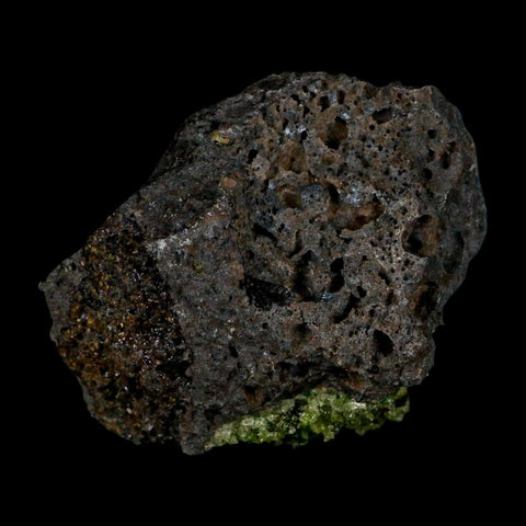 2.6" Emerald Peridot Crystals, Chrome Diopside And Spinel On Volcanic Rock Gila, AZ - Fossil Age Minerals