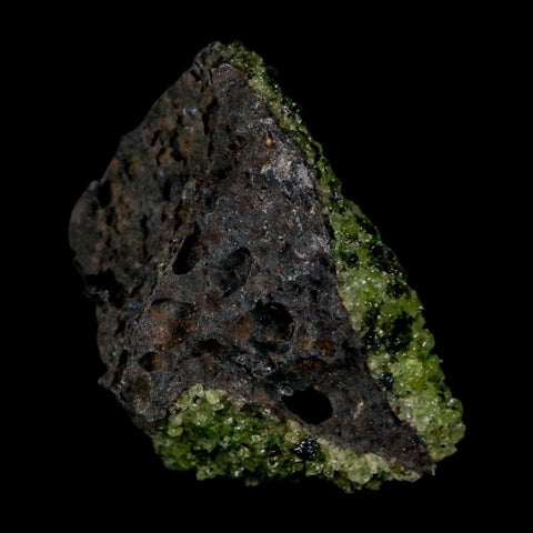 2.6" Emerald Peridot Crystals, Chrome Diopside And Spinel On Volcanic Rock Gila, AZ - Fossil Age Minerals