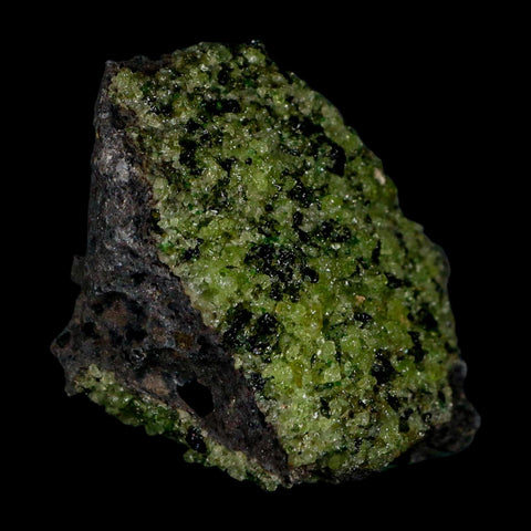 2.6" Emerald Peridot Crystals, Chrome Diopside And Spinel On Volcanic Rock Gila, AZ - Fossil Age Minerals