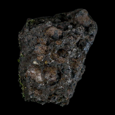 2.1" Emerald Peridot Crystals, Chrome Diopside And Spinel On Volcanic Rock Gila, AZ - Fossil Age Minerals