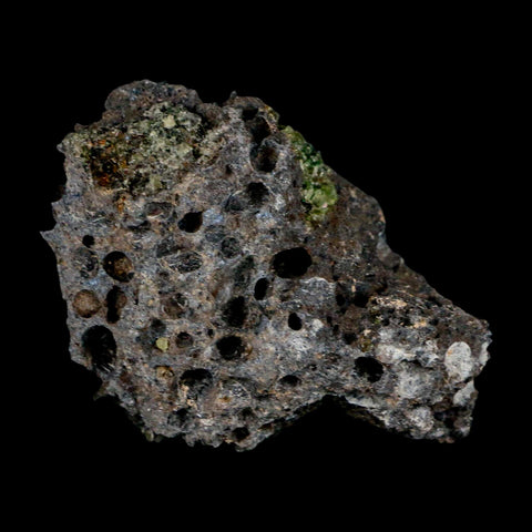 2.5" Emerald Peridot Crystals, Chrome Diopside And Spinel On Volcanic Rock Gila, AZ - Fossil Age Minerals