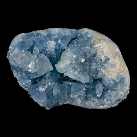 XL 6.1" Sky Blue Rough Celestite Crystal Druzy Cluster Geode 3 LB 14.5 OZ Celestine - Fossil Age Minerals