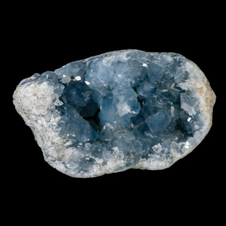 XL 5.8" Sky Blue Rough Celestite Crystal Druzy Cluster Geode 2 LB 3 OZ Celestine