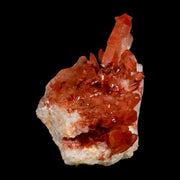 4.6" Natural Red Ferruginous Quartz Crystal Cluster Mineral Specimen Meknes Morocco