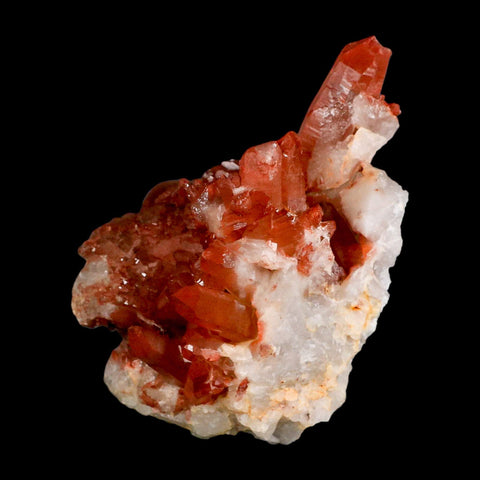 4.6" Natural Red Ferruginous Quartz Crystal Cluster Mineral Specimen Meknes Morocco - Fossil Age Minerals