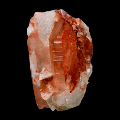 4" Natural Red Ferruginous Quartz Crystal Cluster Mineral Specimen Meknes Morocco - Fossil Age Minerals
