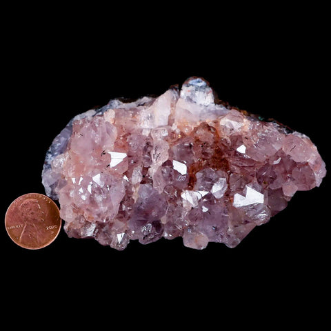3.7" Rough Purple Amethyst Crystal Cluster Mineral Specimen Morocco - Fossil Age Minerals