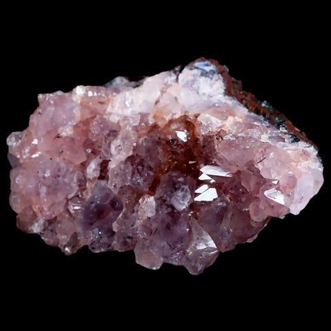 3.7" Rough Purple Amethyst Crystal Cluster Mineral Specimen Morocco - Fossil Age Minerals