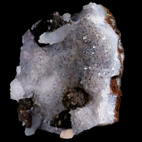 3.3" Crystal Quartz Cluster Geode Mineral Specimen Morocco - Fossil Age Minerals