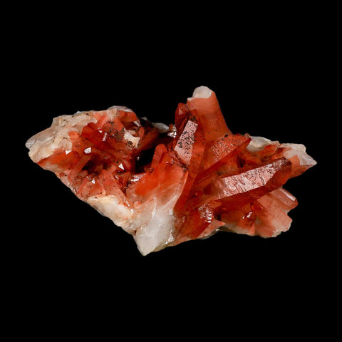 5.5" Natural Red Ferruginous Quartz Crystal Cluster Mineral Specimen Meknes Morocco - Fossil Age Minerals