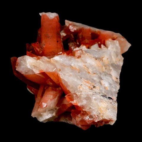 5.5" Natural Red Ferruginous Quartz Crystal Cluster Mineral Specimen Meknes Morocco - Fossil Age Minerals