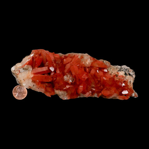 6.2" Natural Red Ferruginous Quartz Crystal Cluster Mineral Specimen Meknes Morocco - Fossil Age Minerals