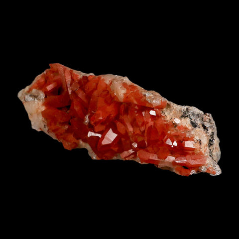 6.2" Natural Red Ferruginous Quartz Crystal Cluster Mineral Specimen Meknes Morocco - Fossil Age Minerals