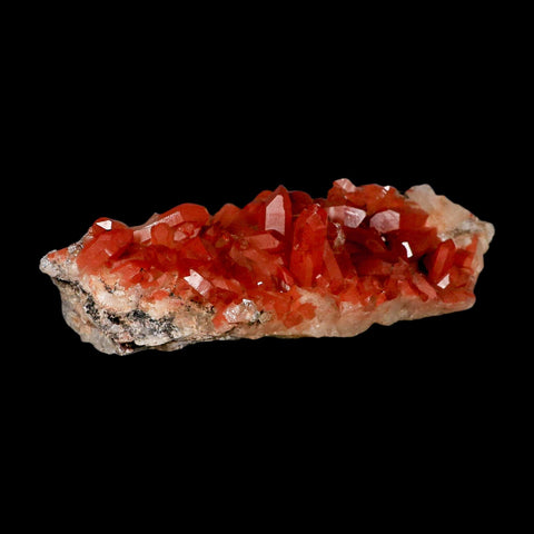 6.2" Natural Red Ferruginous Quartz Crystal Cluster Mineral Specimen Meknes Morocco - Fossil Age Minerals