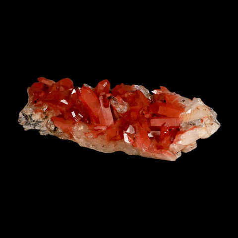 6.2" Natural Red Ferruginous Quartz Crystal Cluster Mineral Specimen Meknes Morocco - Fossil Age Minerals