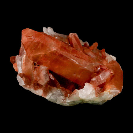 3.6" Natural Red Ferruginous Quartz Crystal Cluster Mineral Specimen Meknes Morocco