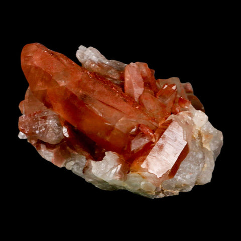 3.6" Natural Red Ferruginous Quartz Crystal Cluster Mineral Specimen Meknes Morocco - Fossil Age Minerals