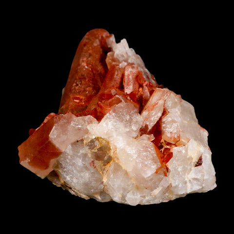 3.6" Natural Red Ferruginous Quartz Crystal Cluster Mineral Specimen Meknes Morocco - Fossil Age Minerals