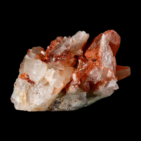 3.6" Natural Red Ferruginous Quartz Crystal Cluster Mineral Specimen Meknes Morocco - Fossil Age Minerals
