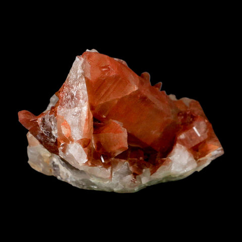 3.6" Natural Red Ferruginous Quartz Crystal Cluster Mineral Specimen Meknes Morocco - Fossil Age Minerals